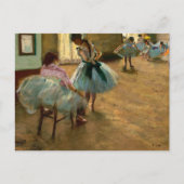 De danslessen van Edgar Degas Feestdagenkaart (Voorkant)