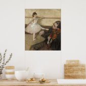 De danslessen van Edgar Degas Poster (Keuken)