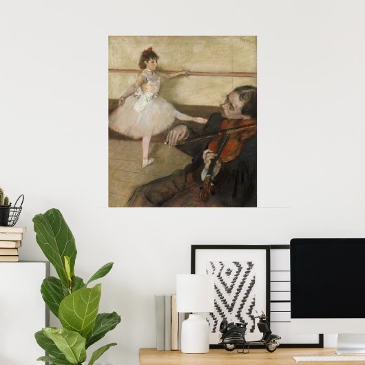 De danslessen van Edgar Degas Poster (Thuiskantoor)