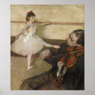 De danslessen van Edgar Degas Poster