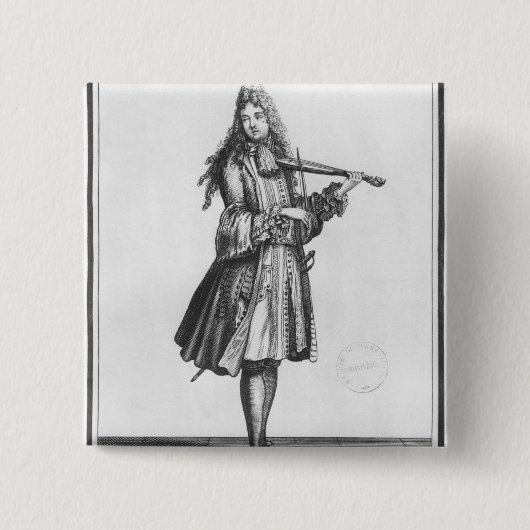 De dansmeester vierkante button 5,1 cm (Voorkant)