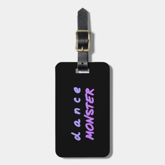 De dansmonster bagagelabel (Voorkant verticaal)