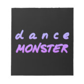 De dansmonster notitieblok (Voorkant)