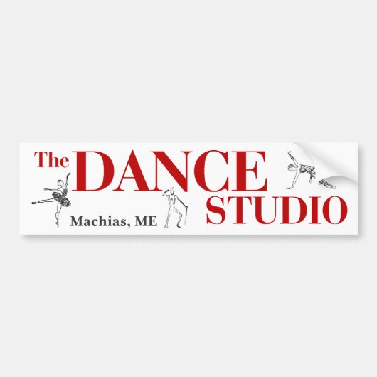 De Dansstudio, bumpersticker (Voorkant)