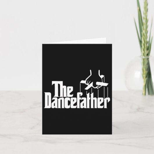 De dansvader Funny Dance Dad Danser Dancing Fat Kaart (Voorkant)