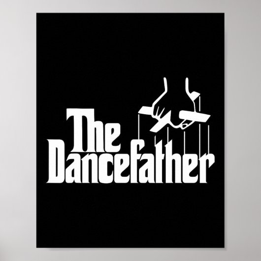 De dansvader Funny Dance Dad Danser Dancing Fat Poster (Voorkant)