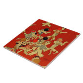 “De Dansvloer” Art Deco door Jose Carlos Tegeltje (Zijkant)