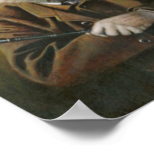 De Dapper Fox 10 x 12,89 afdrukken Poster (Hoek)