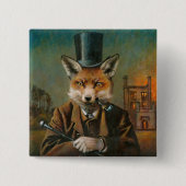 De Dapper Fox Badge Button (Voorkant)
