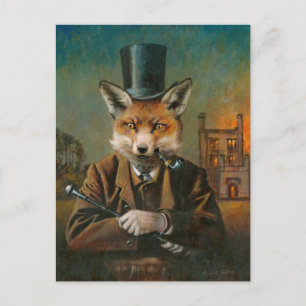 De Dapper Fox Post Card Briefkaart