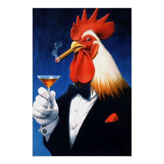 De Dapper Haan | Grappige herenclub Perfect Poster (Voorkant)