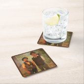 De dapper mannen van Steampunk als een stevige Kartonnen Onderzetters (Insitu)