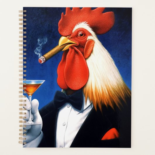 De Dapper Rooster | Grappige Herenclub Planner (Voorkant)