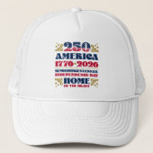 De dappere Amerika 250 patriottisch Trucker Pet (Voorkant)