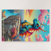 De dappere Baby-draak Legpuzzel (Horizontaal)