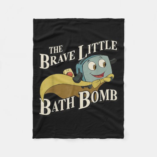 De dappere kleine badbom fleece deken (Voorkant)