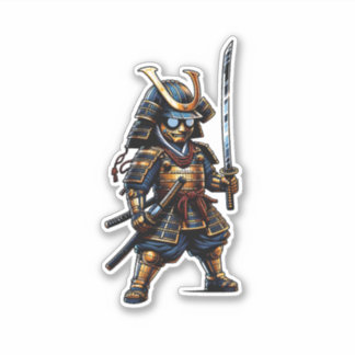 De dappere Samurai Warrior Sticker