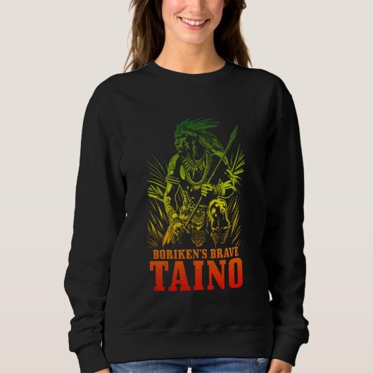 De dappere Taino-krijger van Boriken Trui (Voorkant)