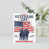 De dapperen herdenken op Veteranendag Briefkaart (Staand voorkant)
