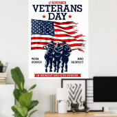 De dapperen herdenken op Veteranendag Poster (Thuiskantoor)