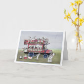 De Dappled Dalmation Omnibus Kaart (Gele Bloem)