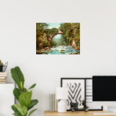 De Dargle-brug in Ierland Poster (Thuiskantoor)