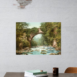 De Dargle-brug in Ierland Poster