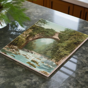 De Dargle-brug in Ierland Tegeltje