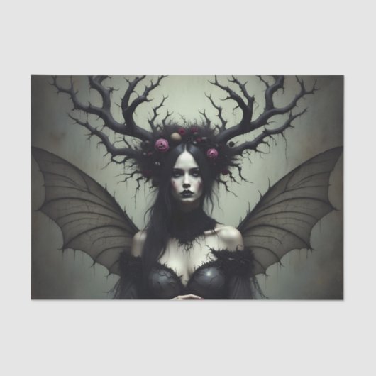 De Dark Fairy Fantasy Decoupage Tissuepapier (Voorkant)