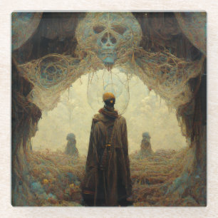 De Dark Fantasy Sci-Fi van de ingang Glazen Onderzetter