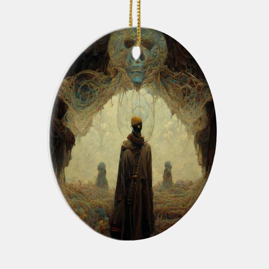 De Dark Fantasy Sci-Fi van de ingang Keramisch Ornament (Rechts)