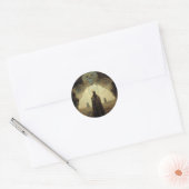 De Dark Fantasy Sci-Fi van de ingang Ronde Sticker (Envelop)