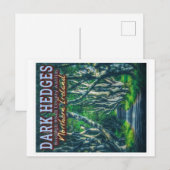 DE DARK HEDGES BEECH TREES - NOORD - IERLAND BRIEFKAART (Voorkant / Achterkant)