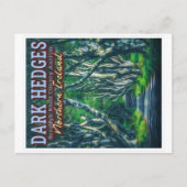 DE DARK HEDGES BEECH TREES - NOORD - IERLAND BRIEFKAART (Voorkant)