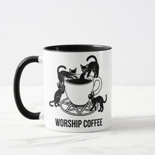 De Dark Lord Katten Aanbidden Koffie, Aanbidden Ko Mok (Links)