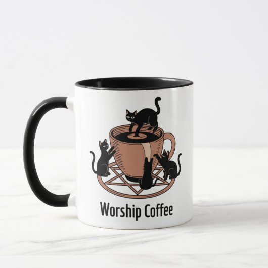 De Dark Lord Katten Aanbidden Koffie, Aanbidden Ko Mok (Links)