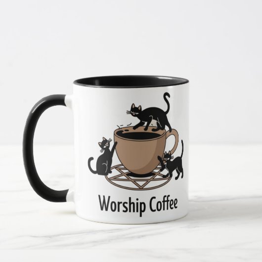 De Dark Lord Katten Aanbidden Koffie, Aanbidden Ko Mok (Links)