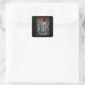 De Dark Mirror Collector-speld 1 Vierkante Sticker (Tas)