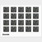 De Dark Mirror-verzamelspeld 2 Vierkante Sticker (Vel)