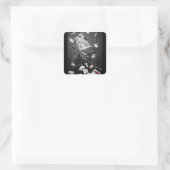 De Dark Mirror-verzamelspeld 3 Vierkante Sticker (Tas)