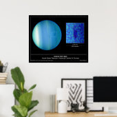 De Dark Spot op Planet Uranus van de Hubble Poster (Thuiskantoor)