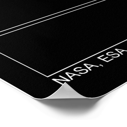 De Dark Spot op Planet Uranus van de Hubble Poster (Hoek)