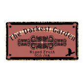 De Darkest Garden Jam Ever Etiket (Voorkant)