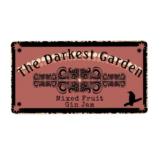 De Darkest Garden Jam Ever Etiket (Voorkant)