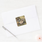 De Das Thee Partij Vierkante Sticker (Envelop)
