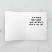 De Das van Bortel - klantgerichte Greetingcard Kaart (Binnen)