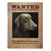 De Dashing Doberman-laptop Notitieboek (Voorkant)