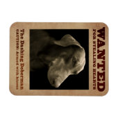 De Dashing Doberman Magnet Magneet (Horizontaal)