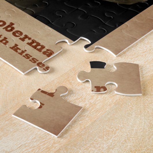 De Dashing Doberman Puzzle Legpuzzel (Zijkant)