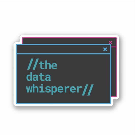 De data fluisteraar sticker (Voorkant)